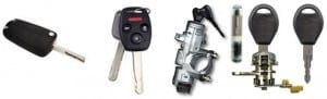 Car locks, transponders and keys