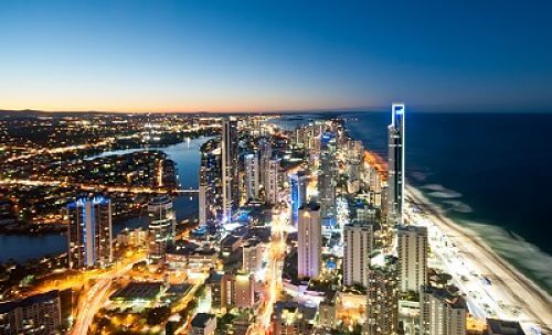 Gold Coast Skyline at night